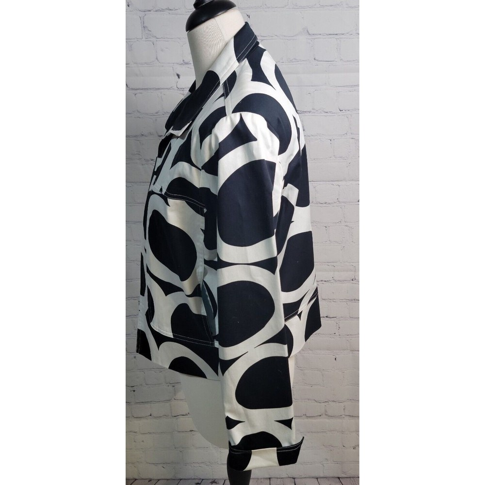 Patrick Christopher Black & White Geometric Open … - image 2